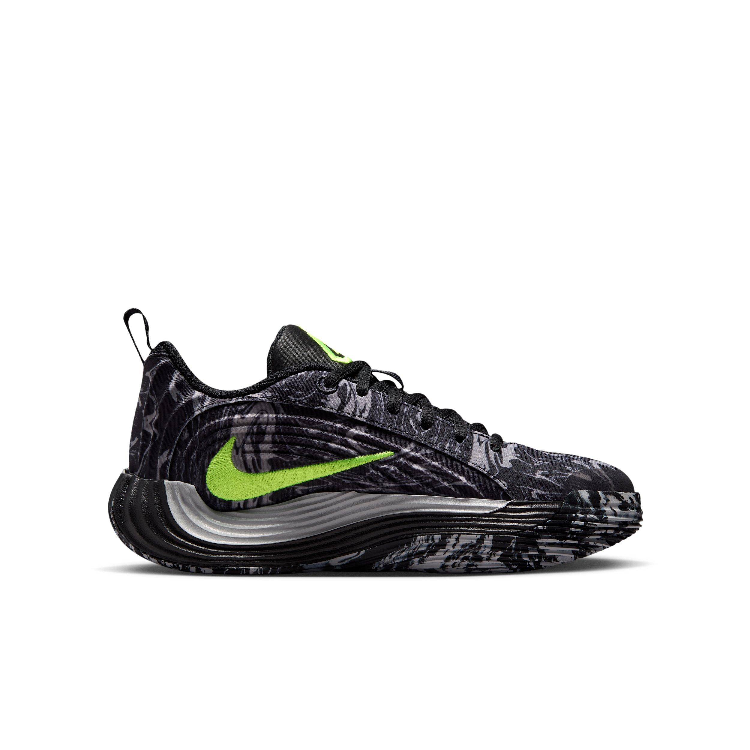 Nike Giannis Immortality 5 "Black/Light Smoke Grey/Volt" Grade School Boys' Basketball Shoe - BLACK/LT GREY/VOLT